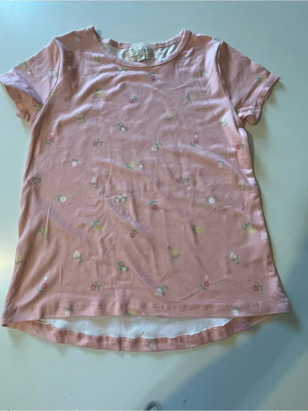 btween Pink Floral Kids Matching Top - Picture 3 of 6